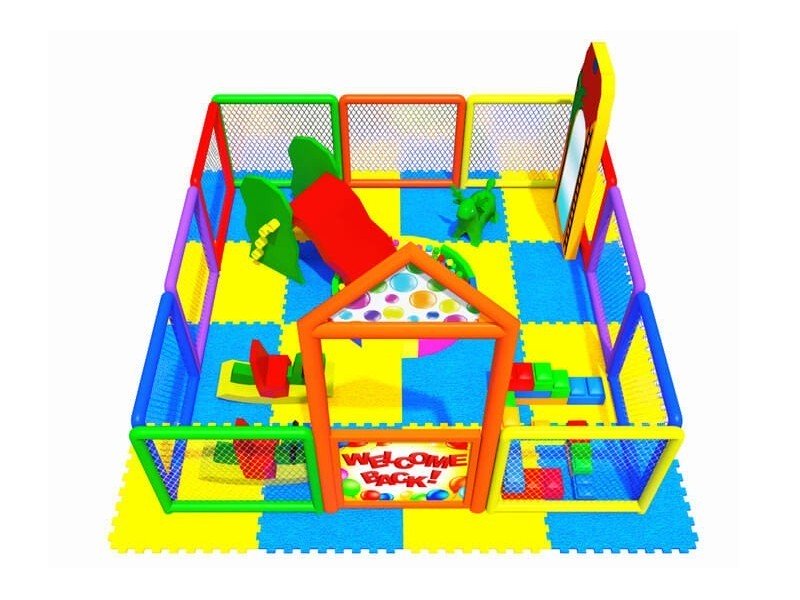Soft Area with Playground Fence 3.00 X 3.00