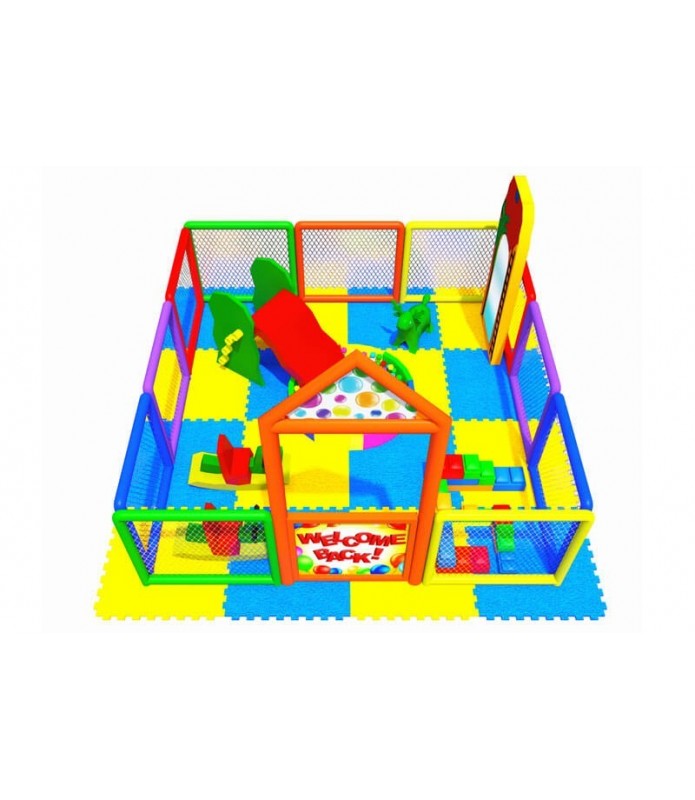 Soft Area with Playground Fence 3.00 X 3.00