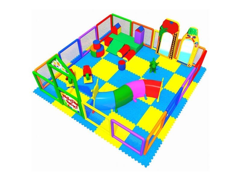 Soft Area with Playground Fence 4.00 X 4.00