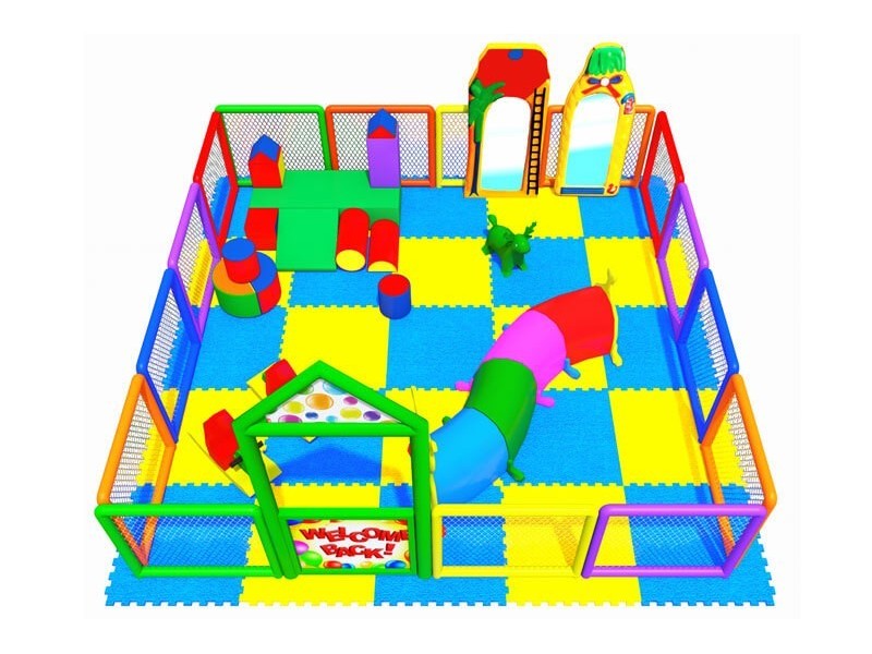 Soft Area with Playground Fence 4.00 X 4.00