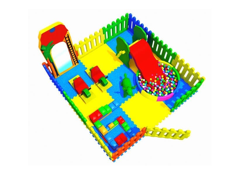 Soft Area with Plastic Fence 3.00 X 3.00